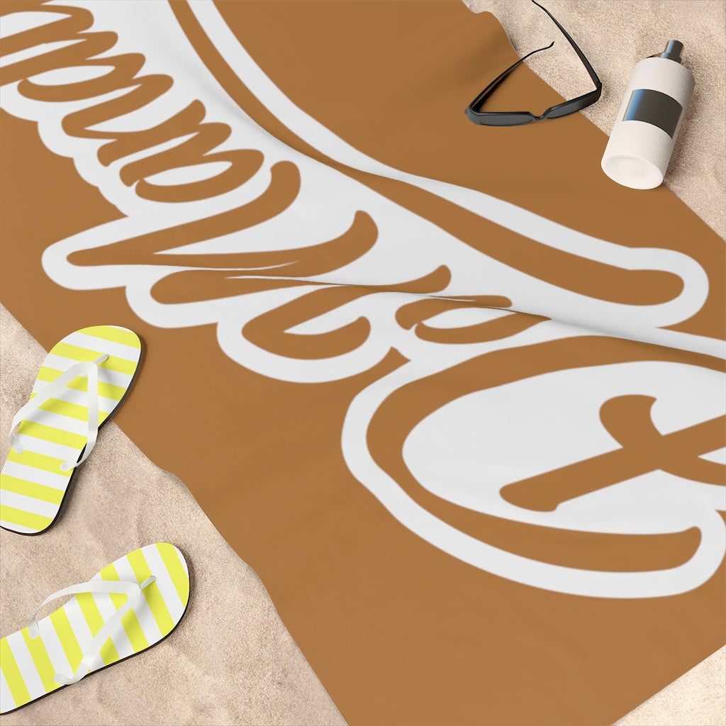 Flavors: Chocolate Standard Beach Towel, 30x60