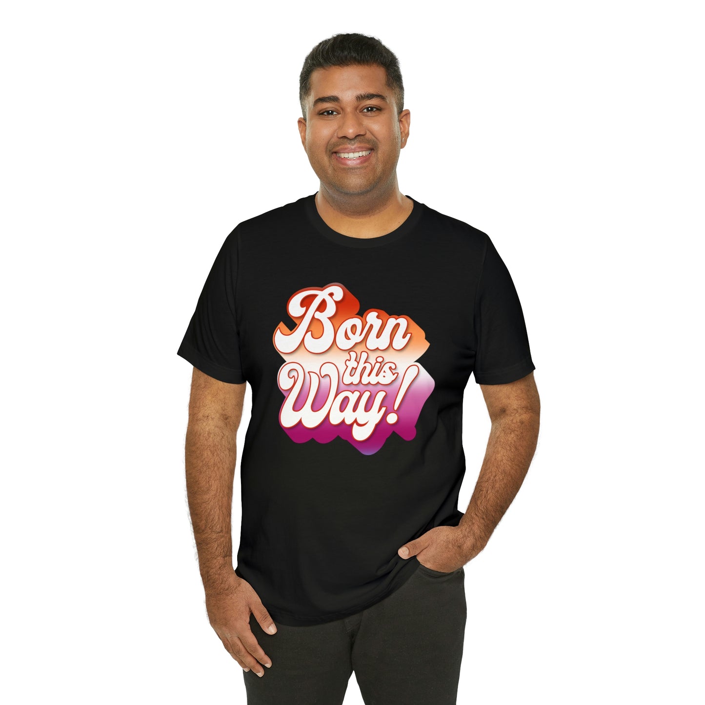 Born This Way - Lesbian Unisex Jersey Short Sleeve Tee