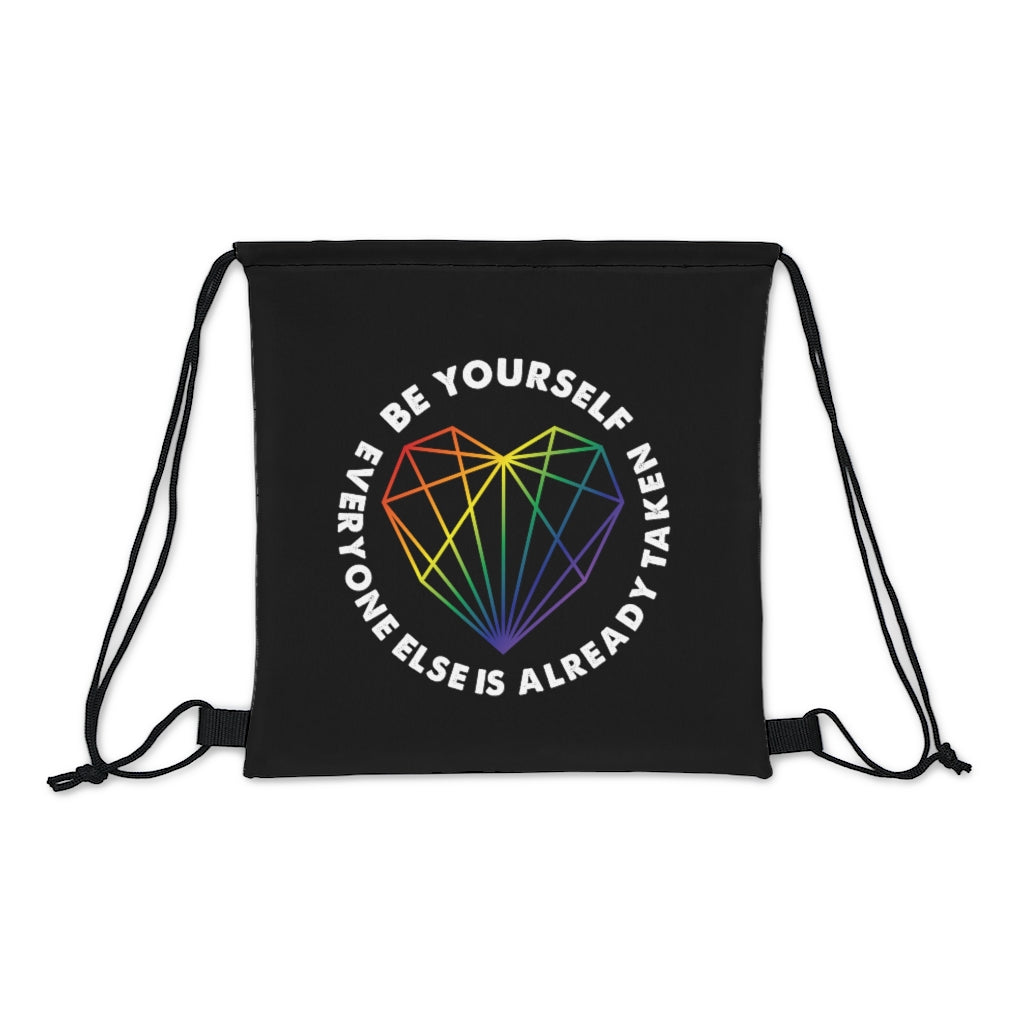 Be Yourself Outdoor Drawstring Bag