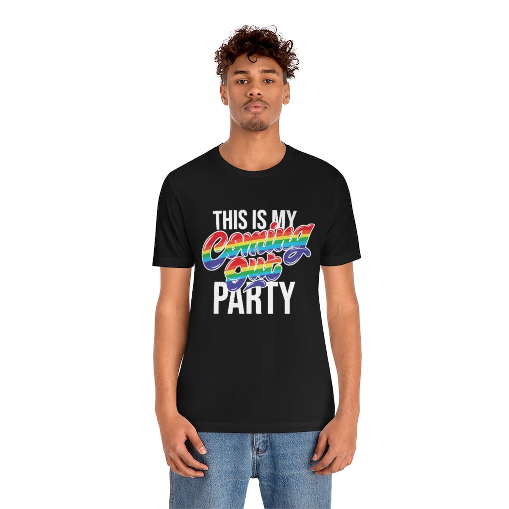 Coming Out Party Unisex Jersey Short Sleeve Tee