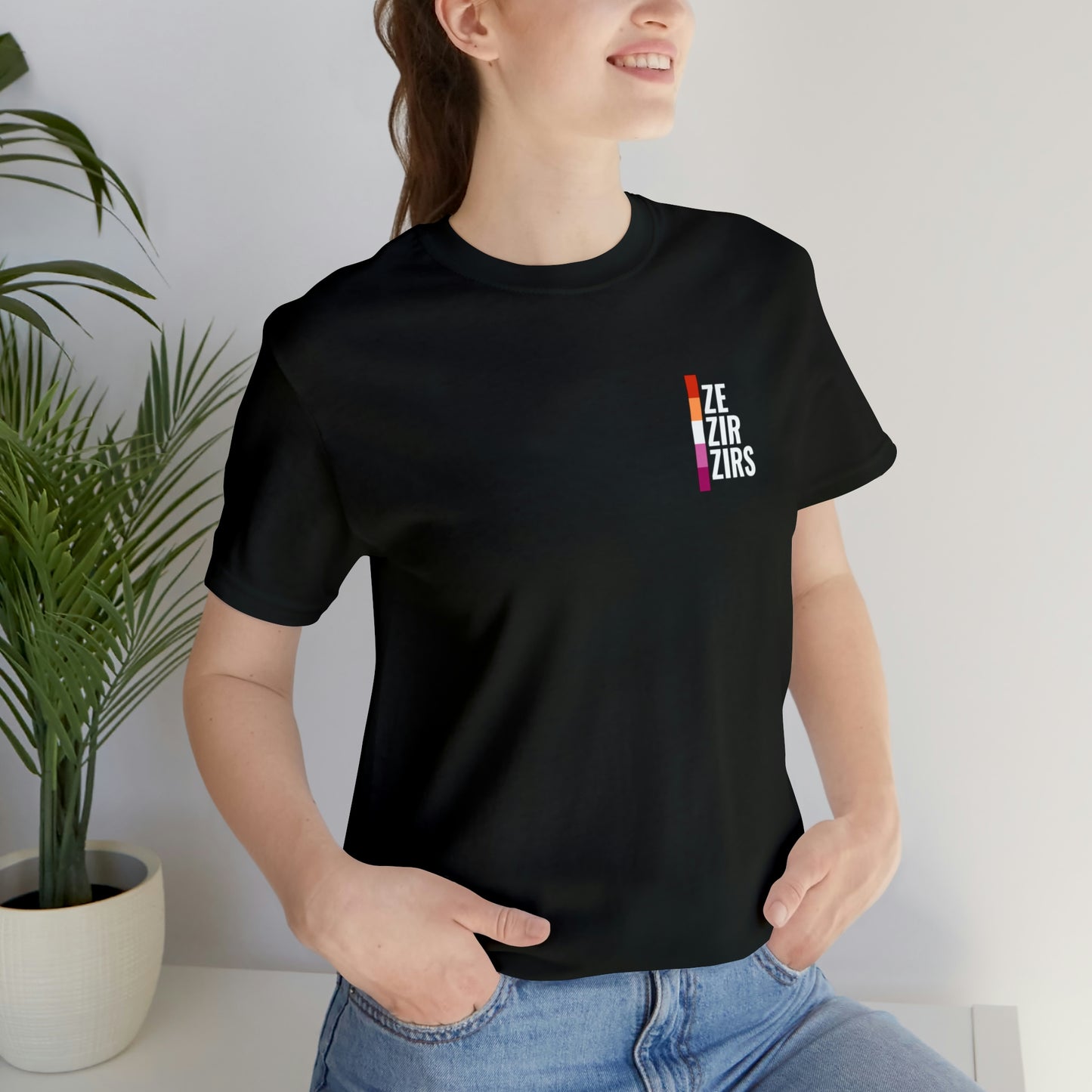 Lesbian - Zir Unisex Jersey Short Sleeve Tee